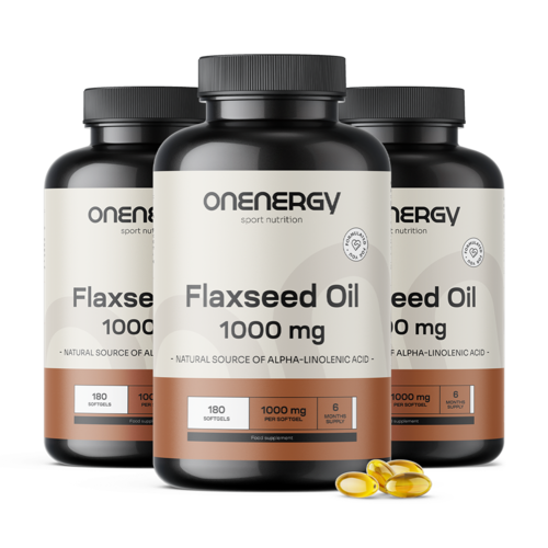 3x Olje lanenih semen 1000 mg, skupaj 540 mehkih kapsul
