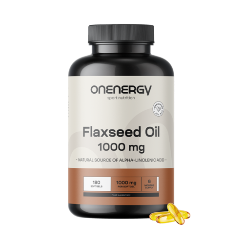 Olje lanenih semen 1000 mg, 180 mehkih kapsul