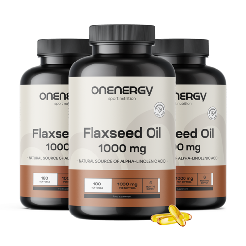 3x Olje lanenih semen 1000 mg, skupaj 540 mehkih kapsul