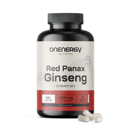 Red Panax Ginseng – izvleček rdečega ginsenga 1200 mg, 120 kapsul