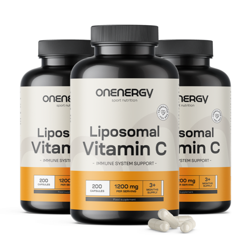 3x Liposomski vitamin C 1200 mg, skupaj 600 kapsul