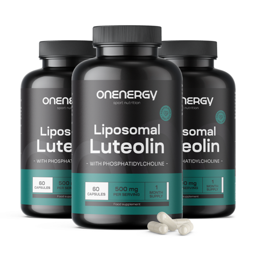 3x Liposomski luteolin 500 mg, skupaj 180 kapsul