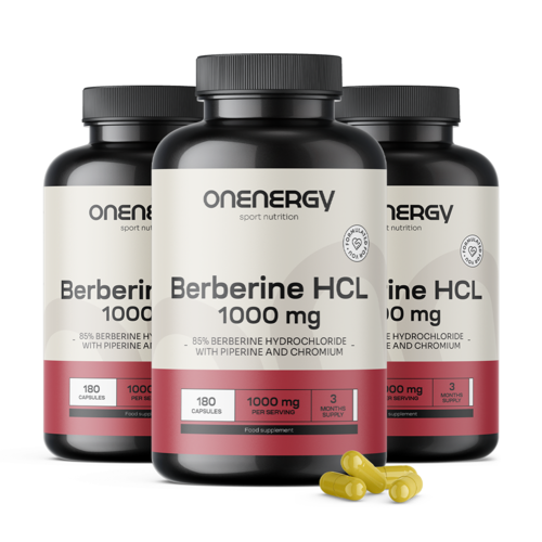 3x Berberin HCL 1000 mg – s piperinom in kromom, skupaj 540 kapsul