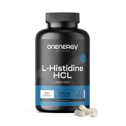 L-histidin HCL 500 mg, 120 kapsul