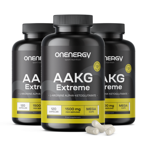3x AAKG Extreme 1400 mg MEGA CAPS, skupaj 360 kapsul
