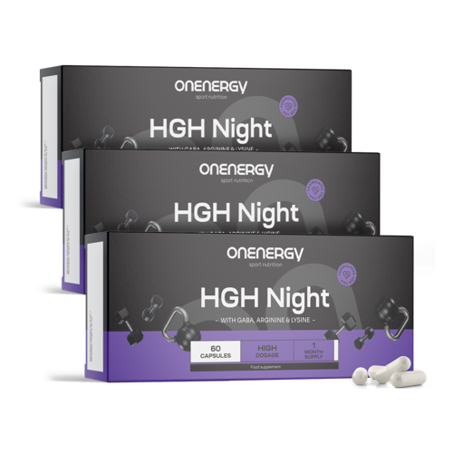 3x HGH Night - Natural HGH Booster, skupaj 180 kapsul
