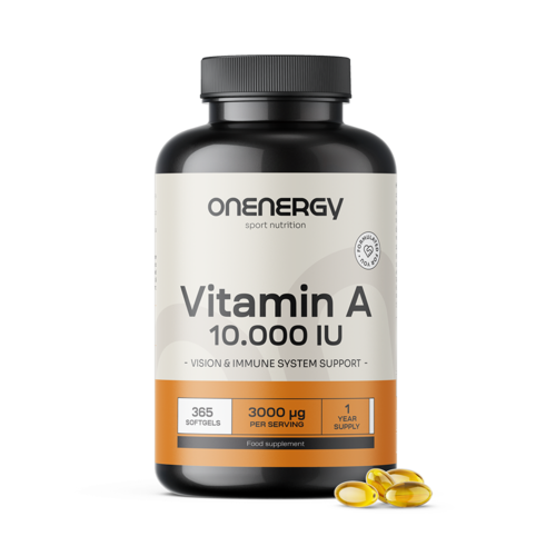 Vitamin A 10.000 i.e.,  365 mehkih kapsul