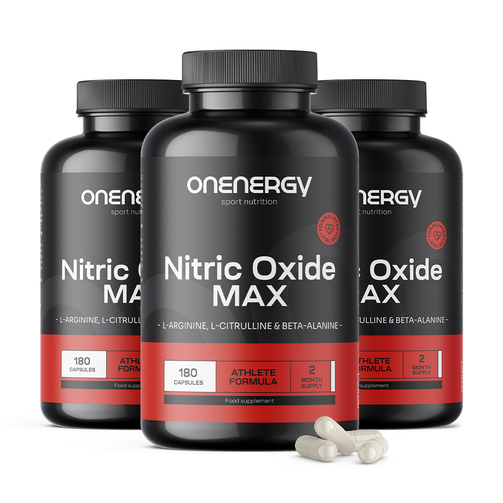 3x Nitric Oxide Max – kompleks z argininom, citrulinom in beta-alaninom Nitric Oxide Max – kompleks z argininom, citrulinom in beta-alaninom