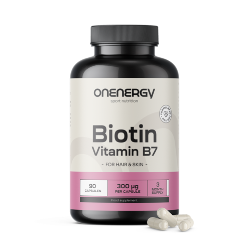 Biotin – vitamin B7, 90 kapsul