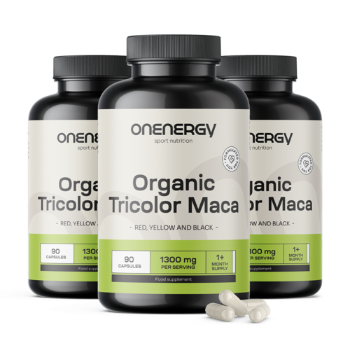 3x BIO Tricolor maca, skupaj 270 kapsul