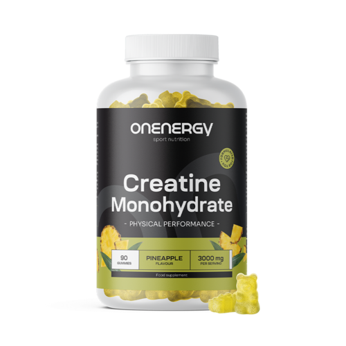 Kreatin monohidrat 3000 mg – ananas, 90 gumi bonbonov