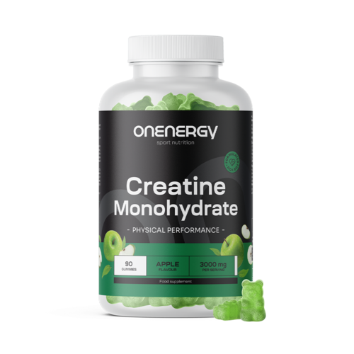 Kreatin monohidrat 3000 mg – jabolko, 90 gumi bonbonov