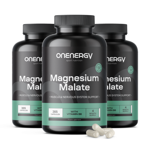 3x Magnezijev malat 2000 mg, skupaj 1095 kapsul