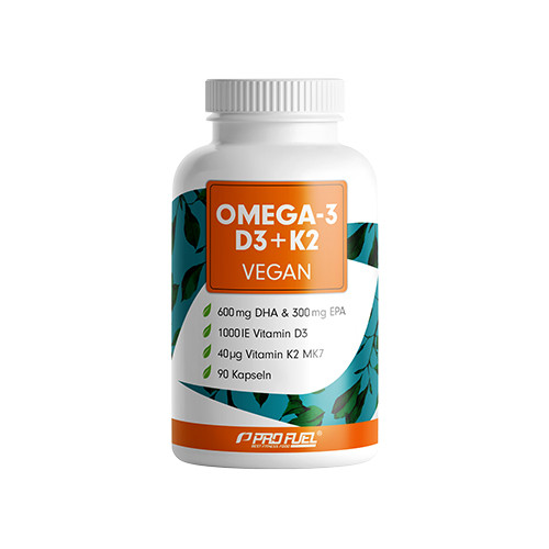 Veganske omega-3 z D3 in K2