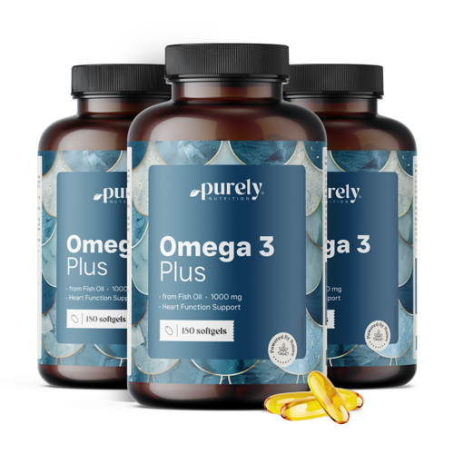 3x Omega-3 Plus 1000 mg, skupaj 540 mehkih kapsul