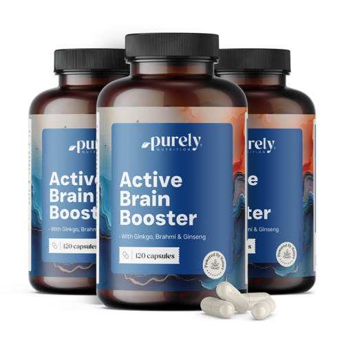 3x Active Brain Booster – podpora kognitivnim funkcijam, skupaj 360 kapsul