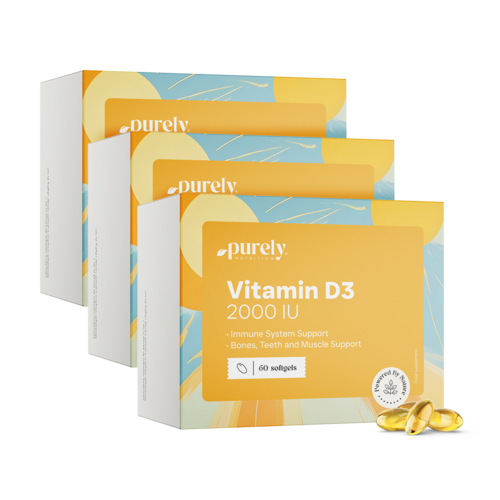 3x Vitamin D3 2000 i.e., skupaj 180 mehkih kapsul