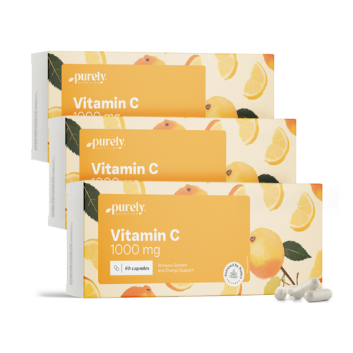 3x Vitamin C 1000 mg, skupaj 180 kapsul