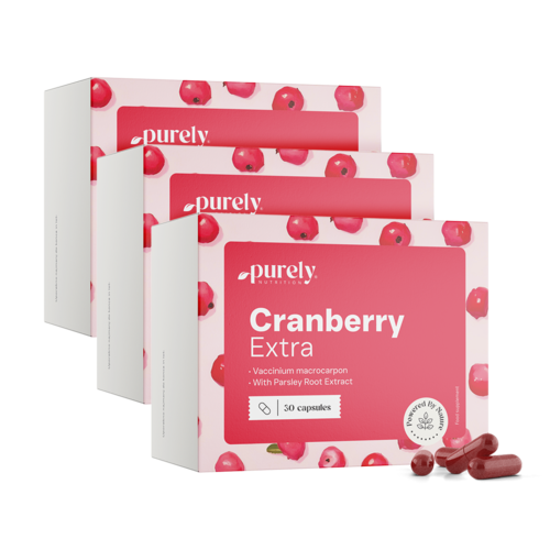3x Cranberry Extra – izvleček brusnice in peteršilja, skupaj 90 kapsul