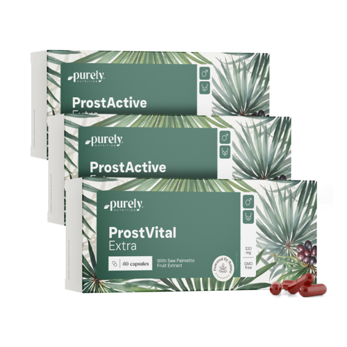 3x ProstVital Extra – z izvlečkom grmičaste palme 320 mg, skupaj 180 kapsul