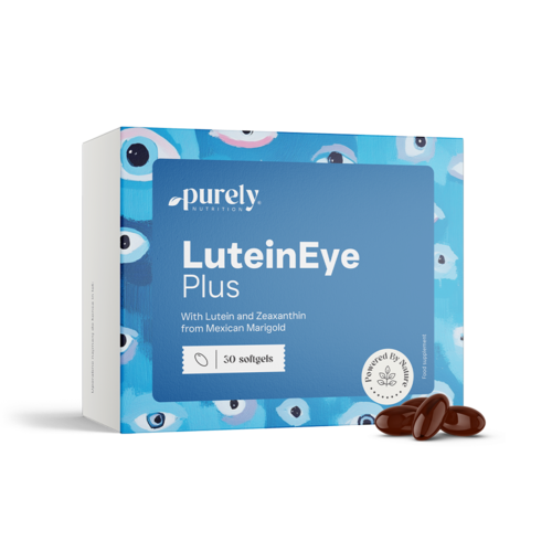 LuteinEye Plus – kompleks z luteinom in zeaksantinom, 30 mehkih kapsul