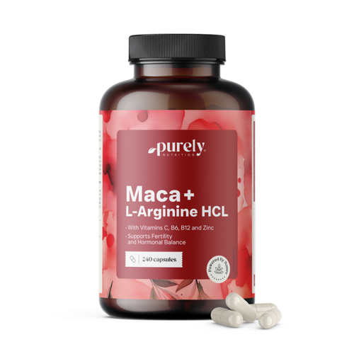 Maca 4000 mg + L-arginin HCl, 240 kapsul