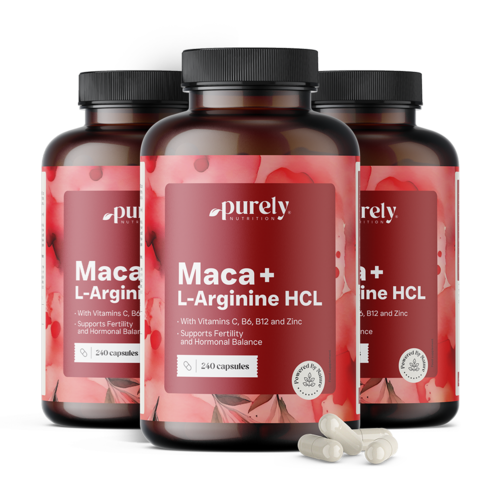 3x Maca 4000 mg + L-arginin HCl, skupaj 720 kapsul