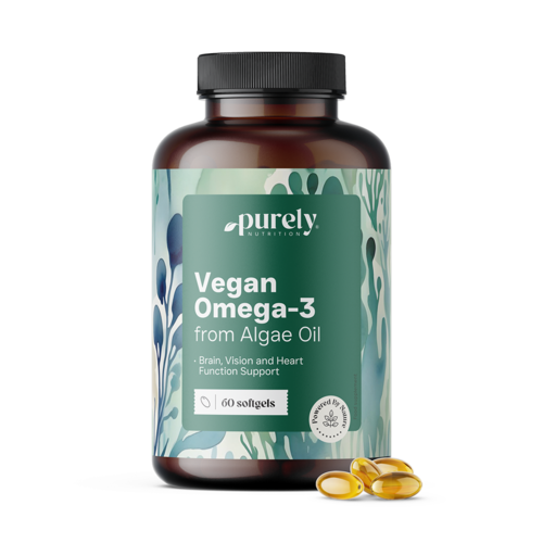 Veganska omega-3 1000 mg – iz alg, 60 mehkih kapsul