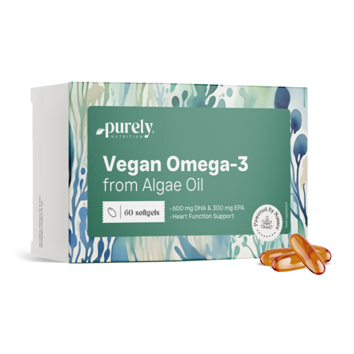 Veganska omega-3 1100 mg – iz alg, 60 mehkih kapsul
