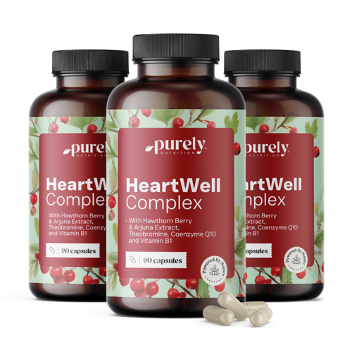 3x HeartWell - kompleks naravnih izvlečkov, skupaj 270 kapsul