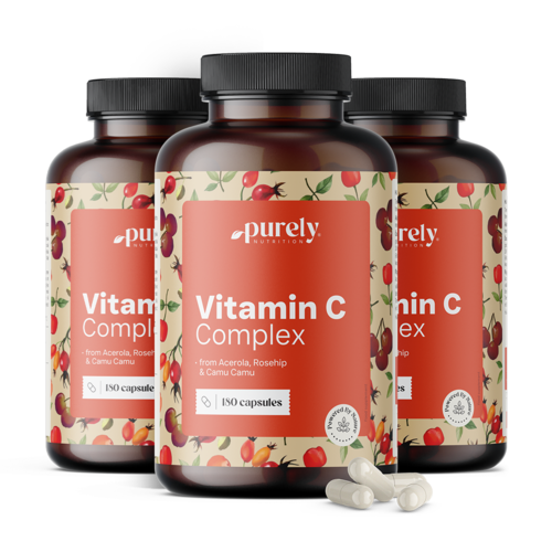 3x Vitamin C kompleks – iz acerole, šipka in camu camu-ja, skupaj 540 kapsul