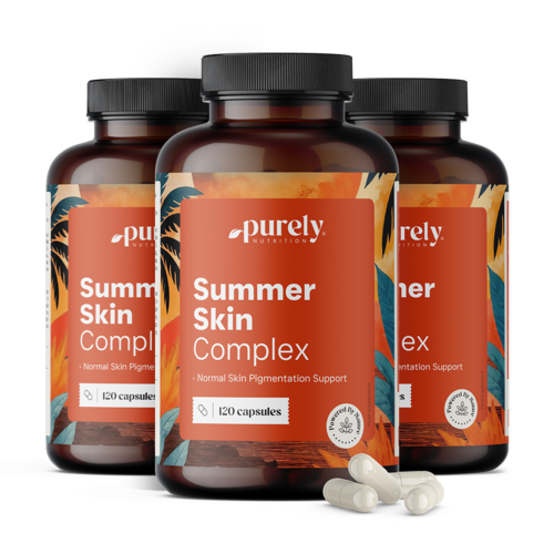 3x Summer Skin Complex – formula z 10 učinkovinami, skupaj 360 kapsul