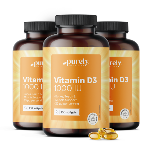 3x Vitamin D3 1000 i.e, skupaj 540 mehkih kapsul
