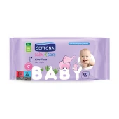 Otroški vlažilni robčki z aloe vero, 60 robčkov