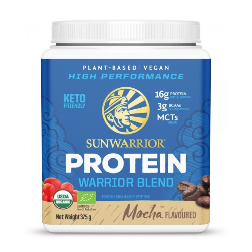 BIO Veganske beljakovine s sladilom – mocha, 375 g