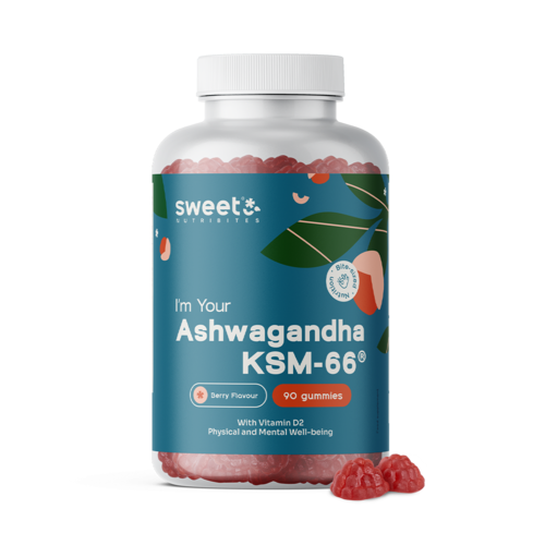 Ašvaganda KSM-66 300 mg, 90 gumi bonbonov