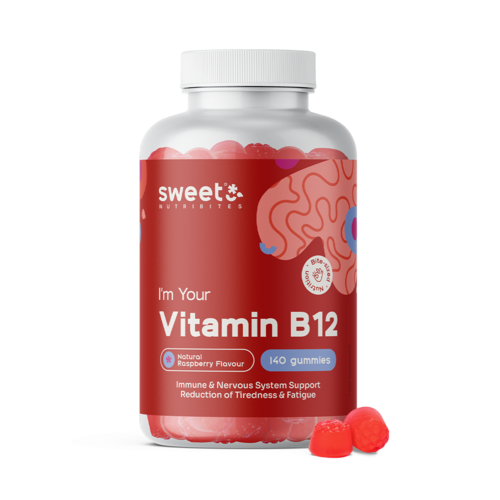 Vitamin B12 500 µg, 140 gumi bonbonov