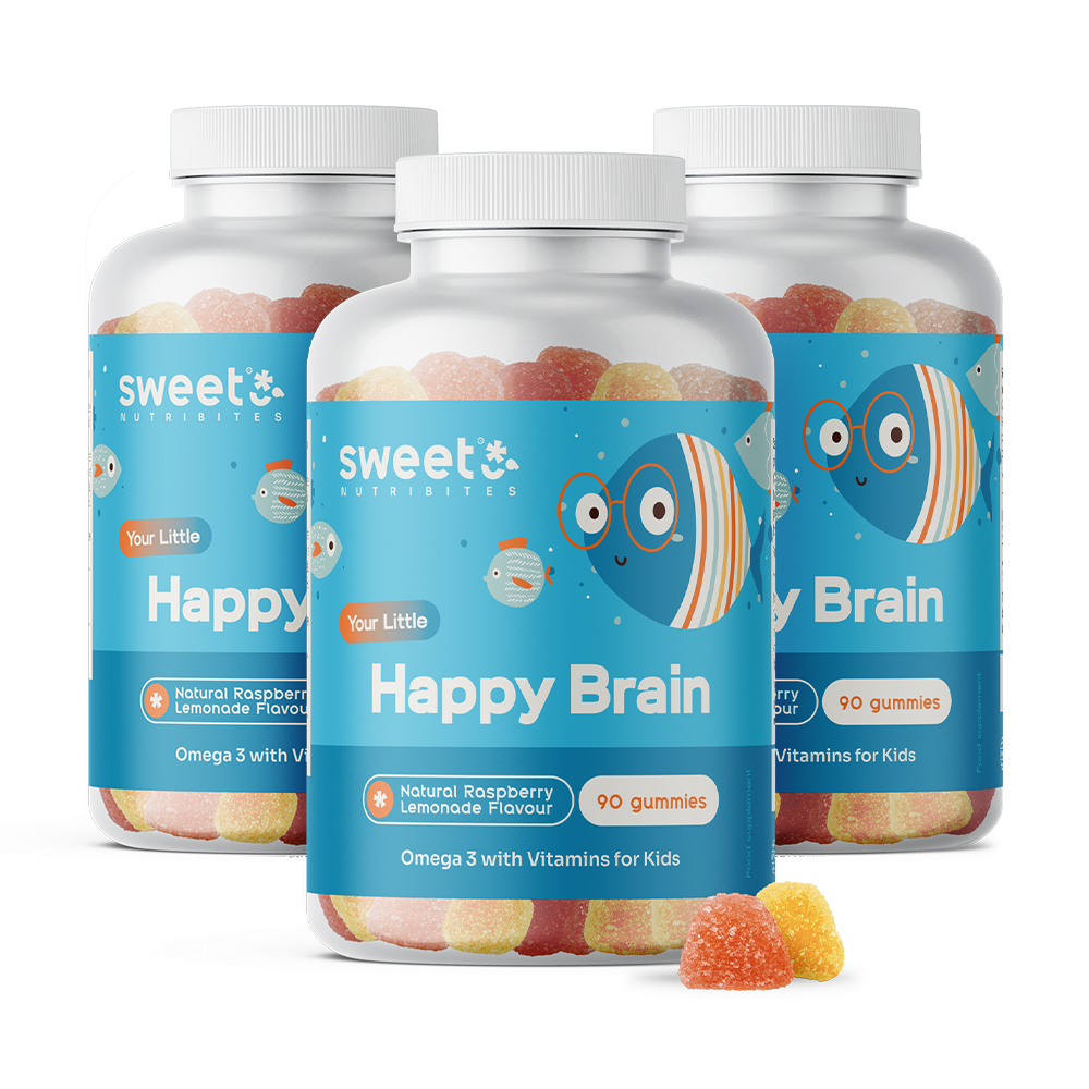 Happy Brain – gumiji za otroke z omega-3 maščobnimi kislinami