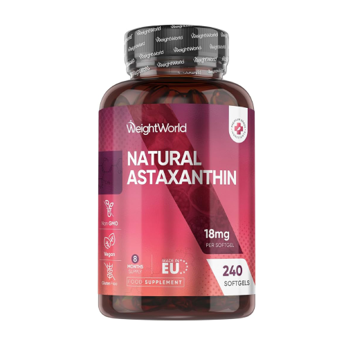 Naraven astaksantin 18 mg, 240 mehkih kapsul