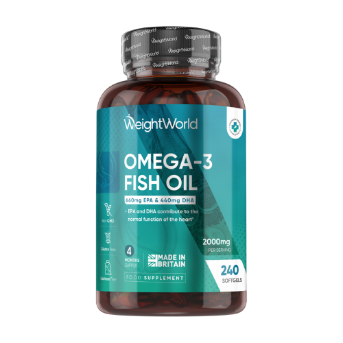 Omega-3 iz ribjega olja, 240 mehkih kapsul