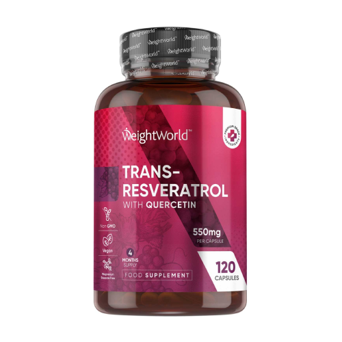Trans-resveratrol s kvercetinom, 120 kapsul