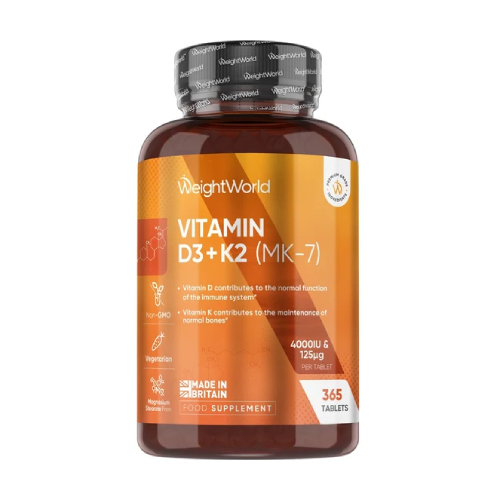 Veganska vitamina D3 + K2, 365 tablet