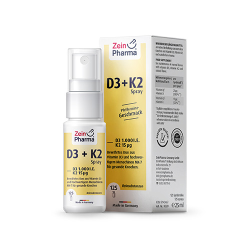 Veganska vitamina D3 + K2 – v razpršilu
